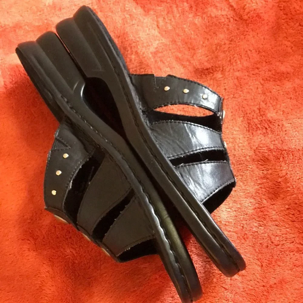SPORTO WOMEN SHOES SADALS BLACK SIZE 10